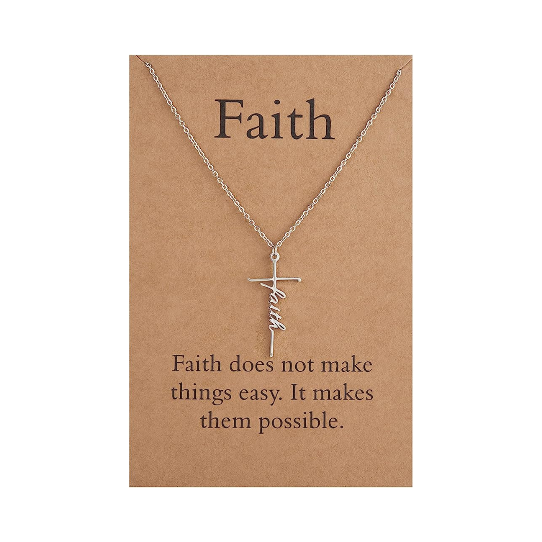 Inspiring Christian Necklace with FaithFilled Charm The Daily Bless
